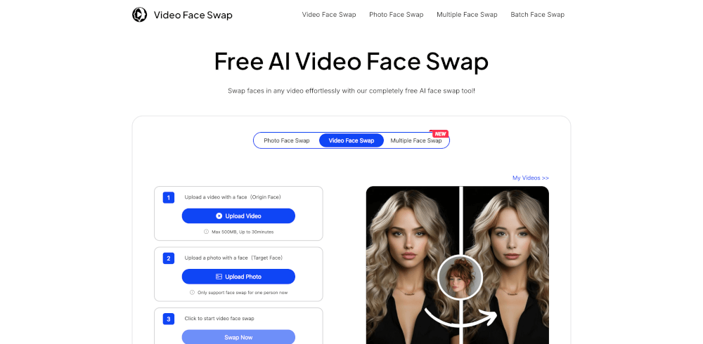 Video Face Swap