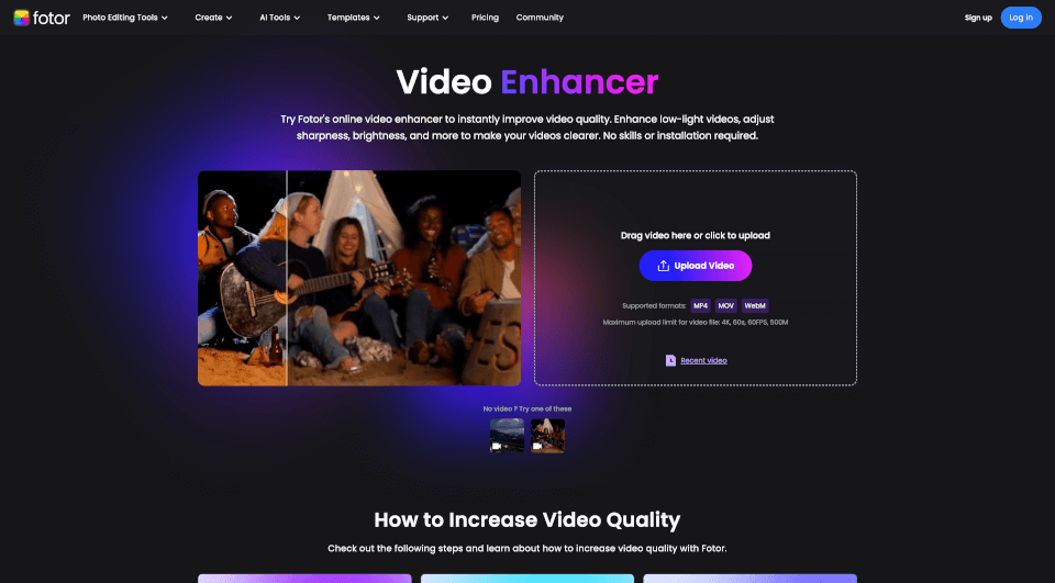 Fotor Video Enhancer