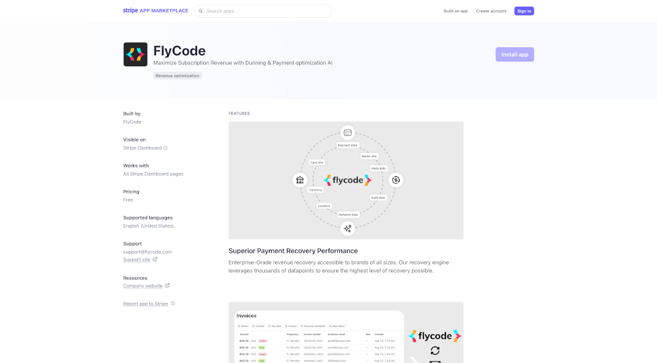 FlyCode for Stripe