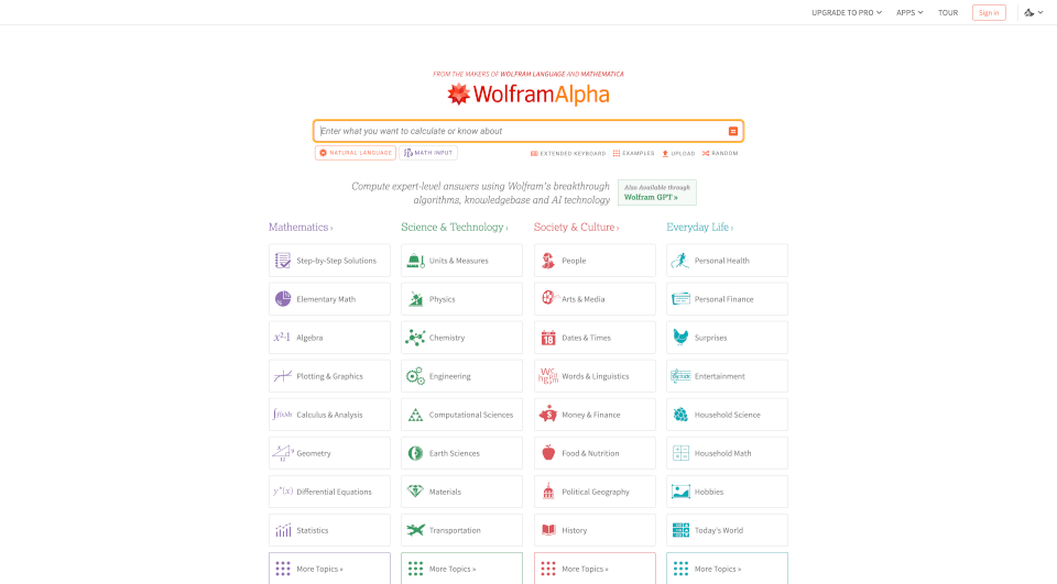 WolframAlpha