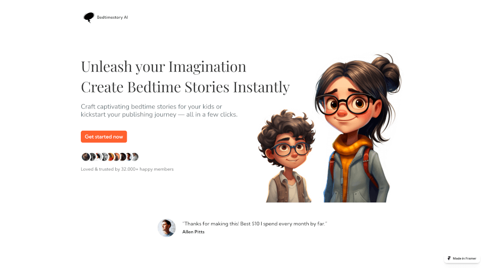 BedtimeStory AI