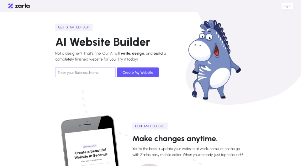 Zarla AI Website Builder