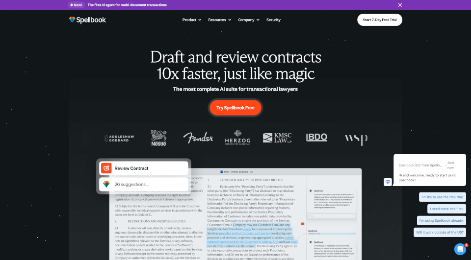 Spellbook - AI Contract Drafting & Review