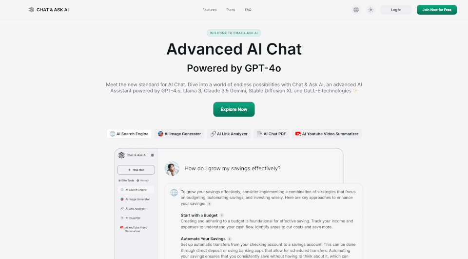 Ask AI - AI Powered Chat Bot Assistant