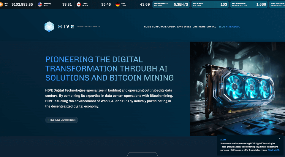 HIVE Digital Technologies Ltd