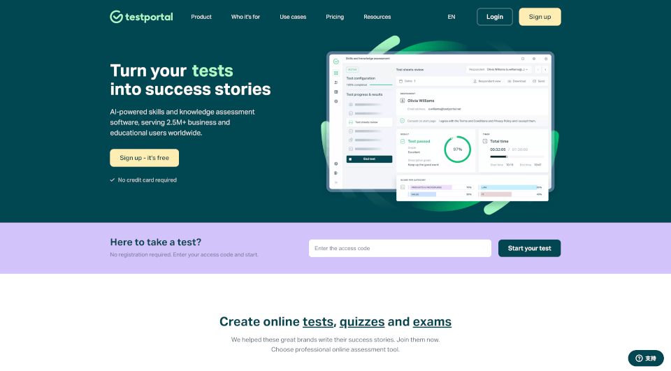 Testportal: Online assessment platform