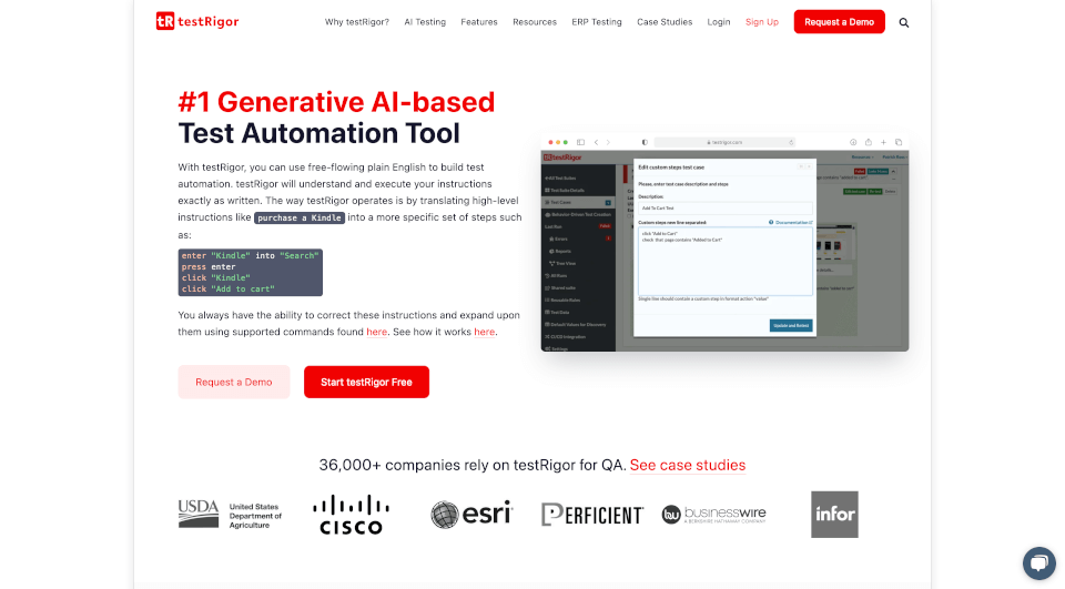 testRigor Software Testing