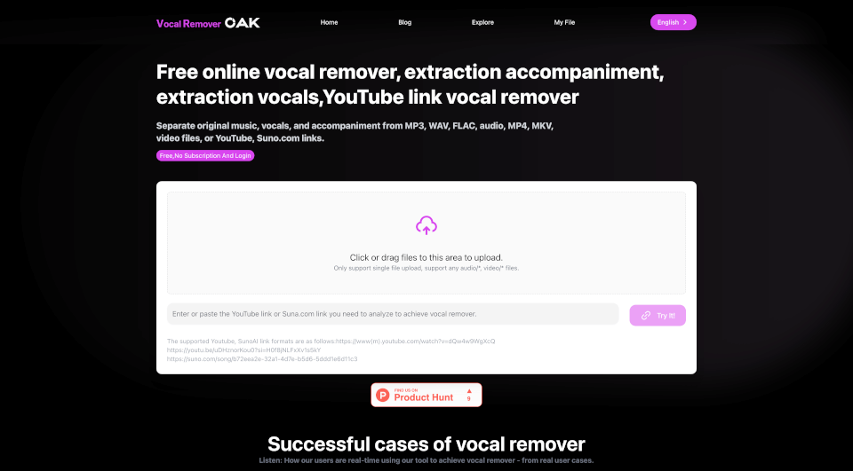 Free Online Vocal Remover