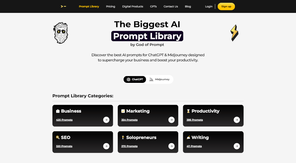 AI Prompt Library by God of Prompt