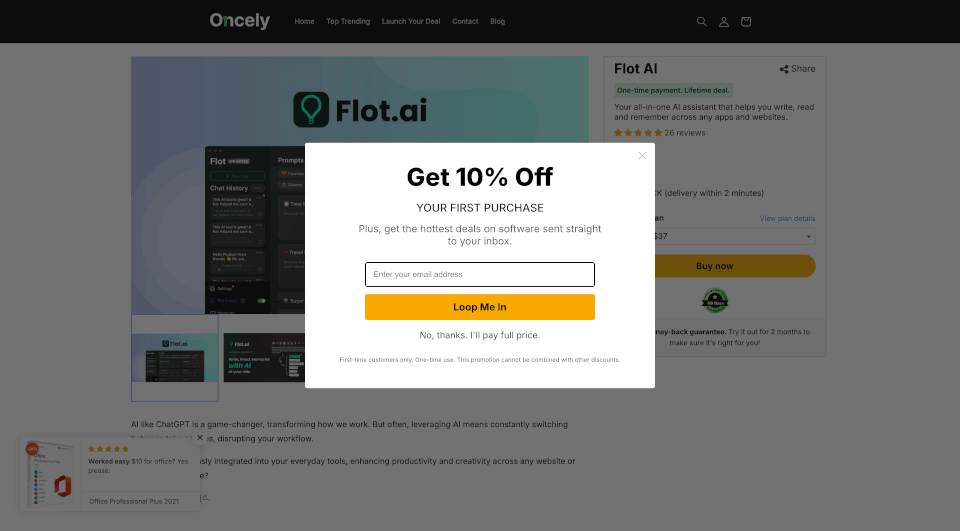 Flot AI - $37 for Lifetime Deal