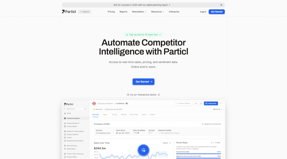 Particl Retail Intelligence